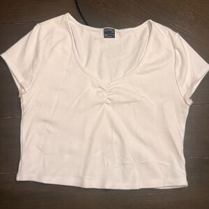 PacSun white V-Neck Crop Top